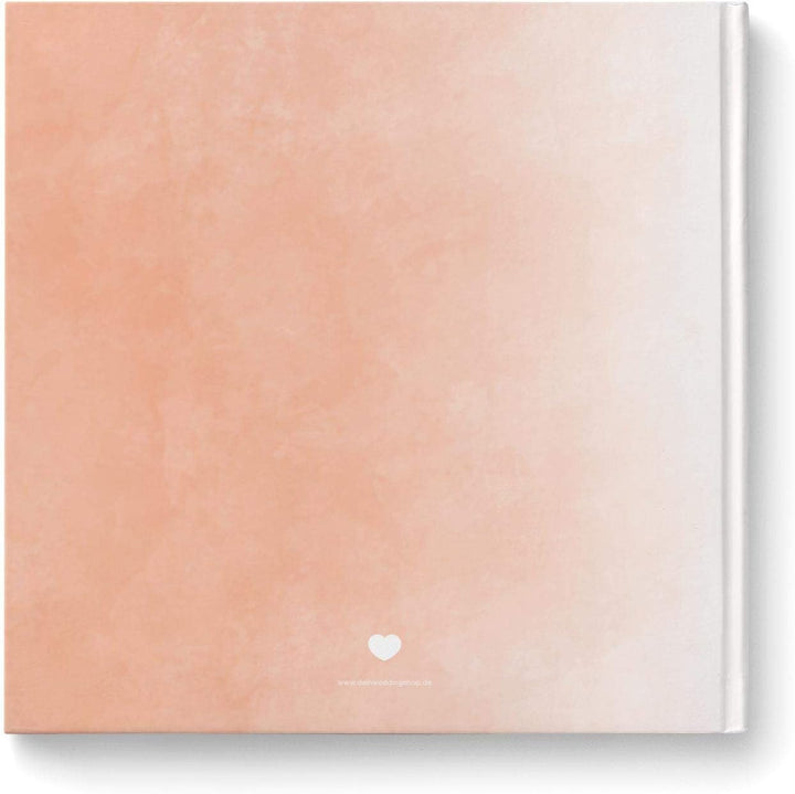 DeinWeddingshop Gästebuch zur Hochzeit, Hochzeitsgästebuch Fotobuch Hardcover - Watercolor Serie - q