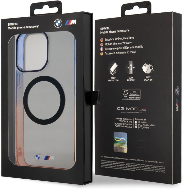 BMW BMHMP14XHTGE hülle für iPhone 14 Pro Max 6.7" grau hardcase Gradient Bumper