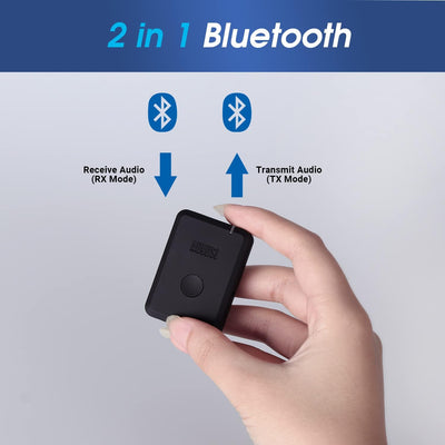 Audio Transmitter Receiver 2 in 1 mit Bluetooth 5.2 - August MR260 - Kopfhörer Adapter Sender Empfän