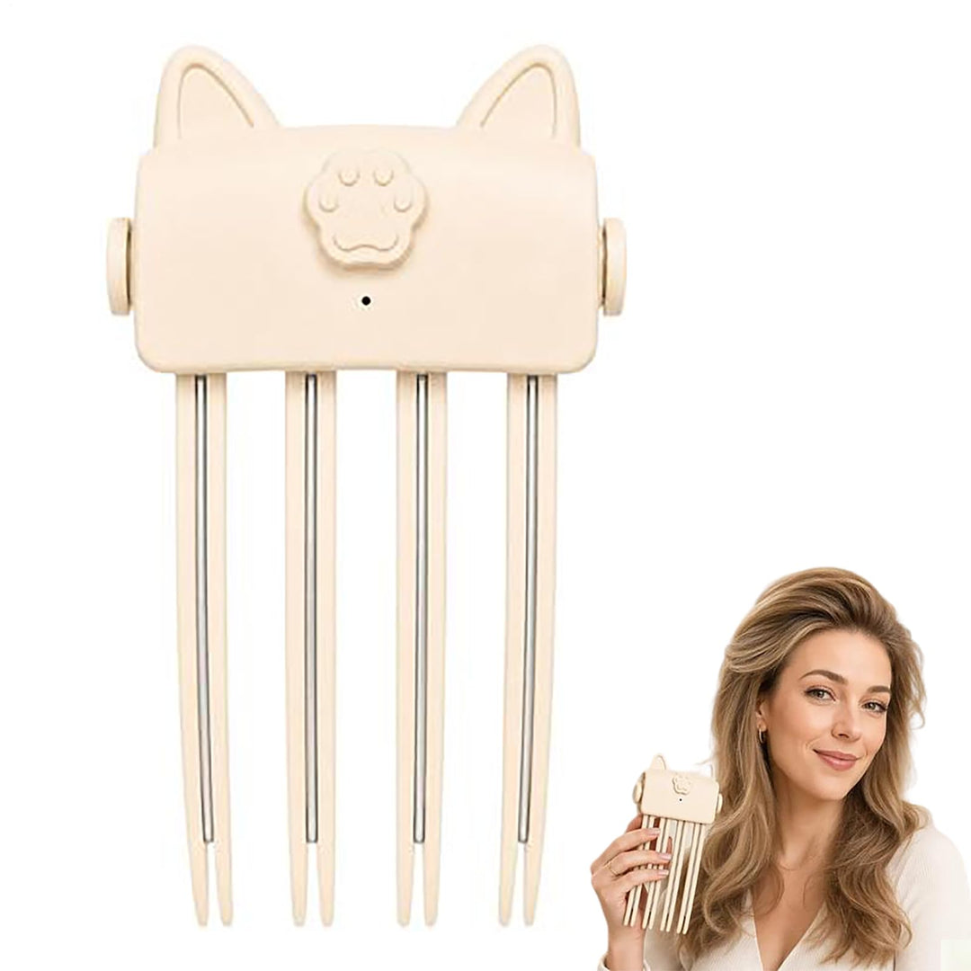 Beheizter Haar Volumen Clip, Beheizter Wurzellift Volumen Haarclip Beige, Beige