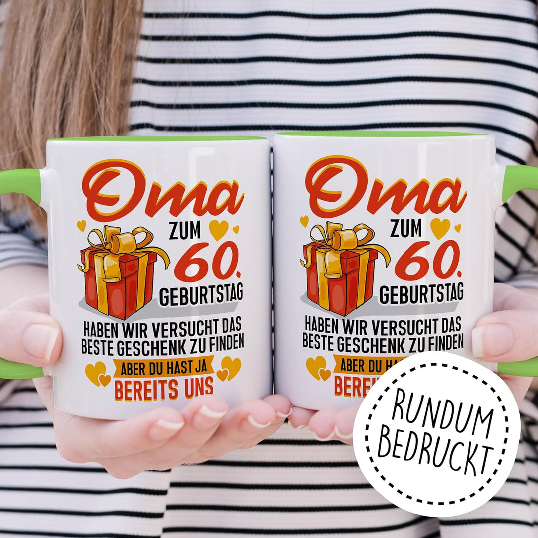 Tasse Grossmutter Geschenk Oma zum 60. Geburtstag haben wir versucht das beste Geschenk zu finden, a