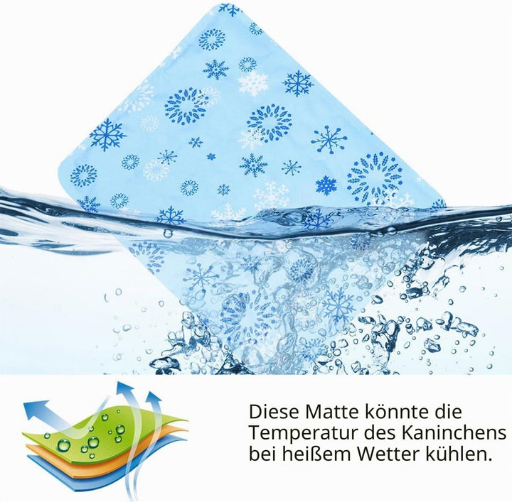 OUNONA Kühlmatte für Kaninchen und Hamster aus Gel und PVC Verhindert Überhitzung und Dehydration fü