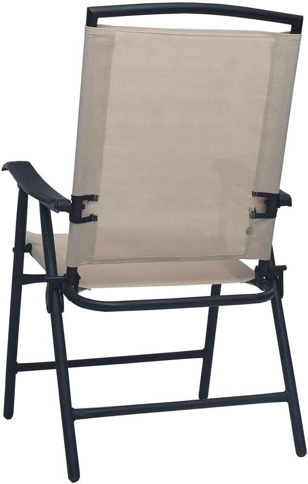vidaXL 2X Gartenstuhl Klappbar Klappstuhl Campingstuhl Hochlehner Stuhl Stühle Essstuhl Terrassenstu