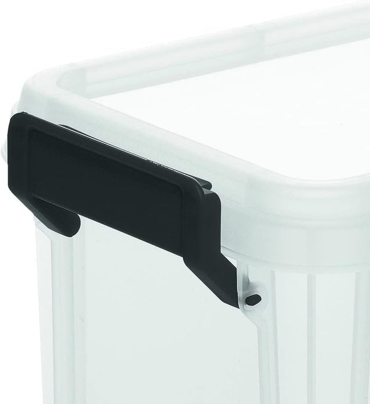 Iris Ohyama, 4er-Set, Aufbewahrungsboxen, 6 L, mit Einrastgriffen, stapelbar, Garage - Multi Box MBX