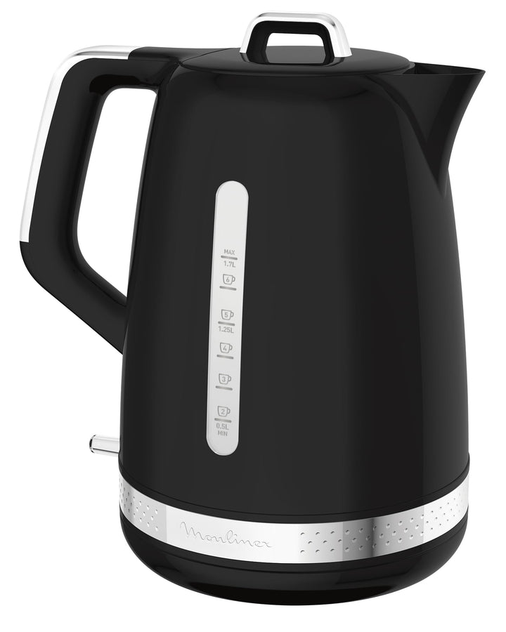 Moulinex Elektrischer Wasserkocher, 1,7 l, Vintage-Design, 360° Basis, Klappdeckel, Schnellkochen, a