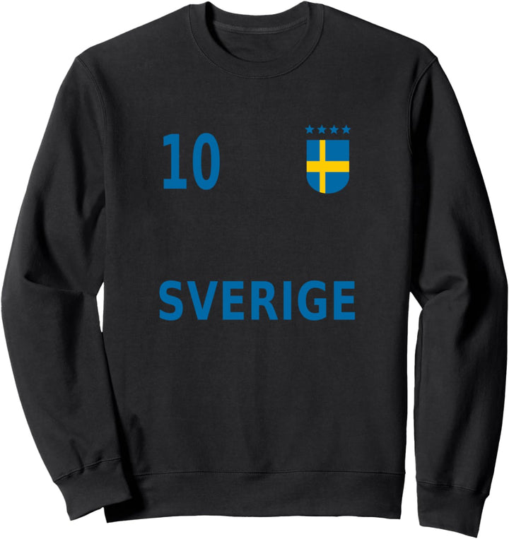 Schweden Sverige Fussball Nummer 10 # Zehn 2021 Fan Sweatshirt