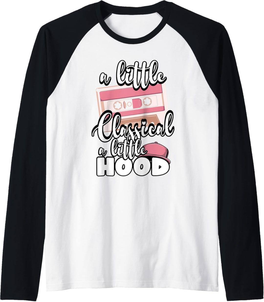 A Little Classical A Little Hood Retro Cassette Hippie Hat Raglan