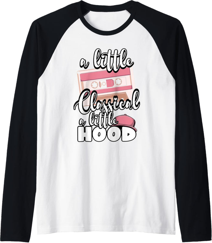 A Little Classical A Little Hood Retro Cassette Hippie Hat Raglan