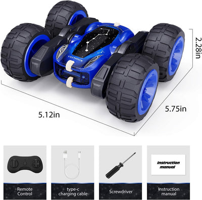 Tecnock 2024 Ferngesteuertes Auto mit 2.4 Ghz Fernbedienung 360°Flip Stunts Rc Auto Monstertruck mit