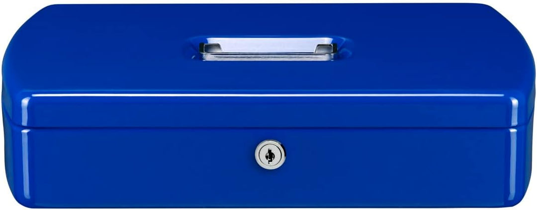 Burg-Wächter Geldkassette abschliessbar mit Schlüssel und Hartgeldeinsatz, Stahlblech, Office 2307,