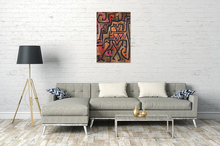 Printed Paintings Leinwand (80x120cm): Paul Klee - Waldhexen 80x120 cm, 80x120 cm