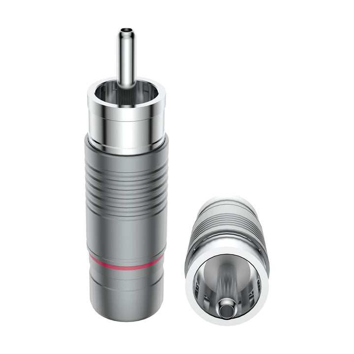 Tertullus 4 Stück High End Cinch Stecker ，HiFi RCA Stecker,Cinch-Steckverbinder für Audio Phono RCA1
