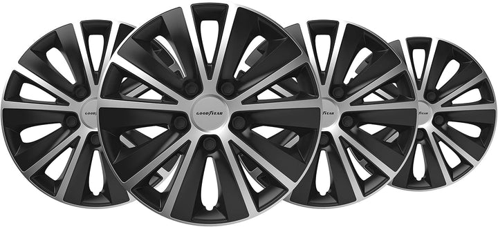 GOODYEAR GOD9053 Zweifarbig Auto Radkappen Monaco 14", Schwarzes/Silber MONACO 14" SCHWARZ/SILBER, M