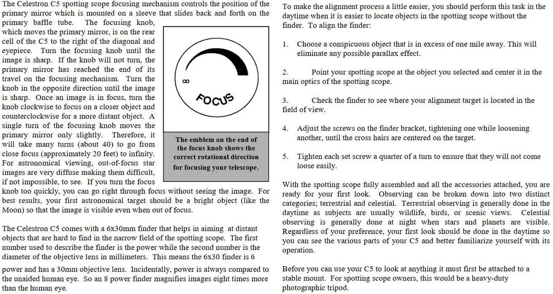Celestron 52291 C5 Spektiv 25 mm x 45 ° Spektiv, 25 mm x 45 ° Spektiv