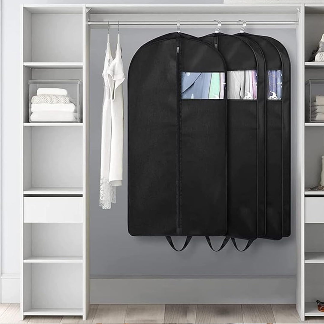 MISSLO 3 Stück Hängende Kleidersack für Aufbewahrung und Reisen 109 x 60 cm Reissverschluss Anzugtas