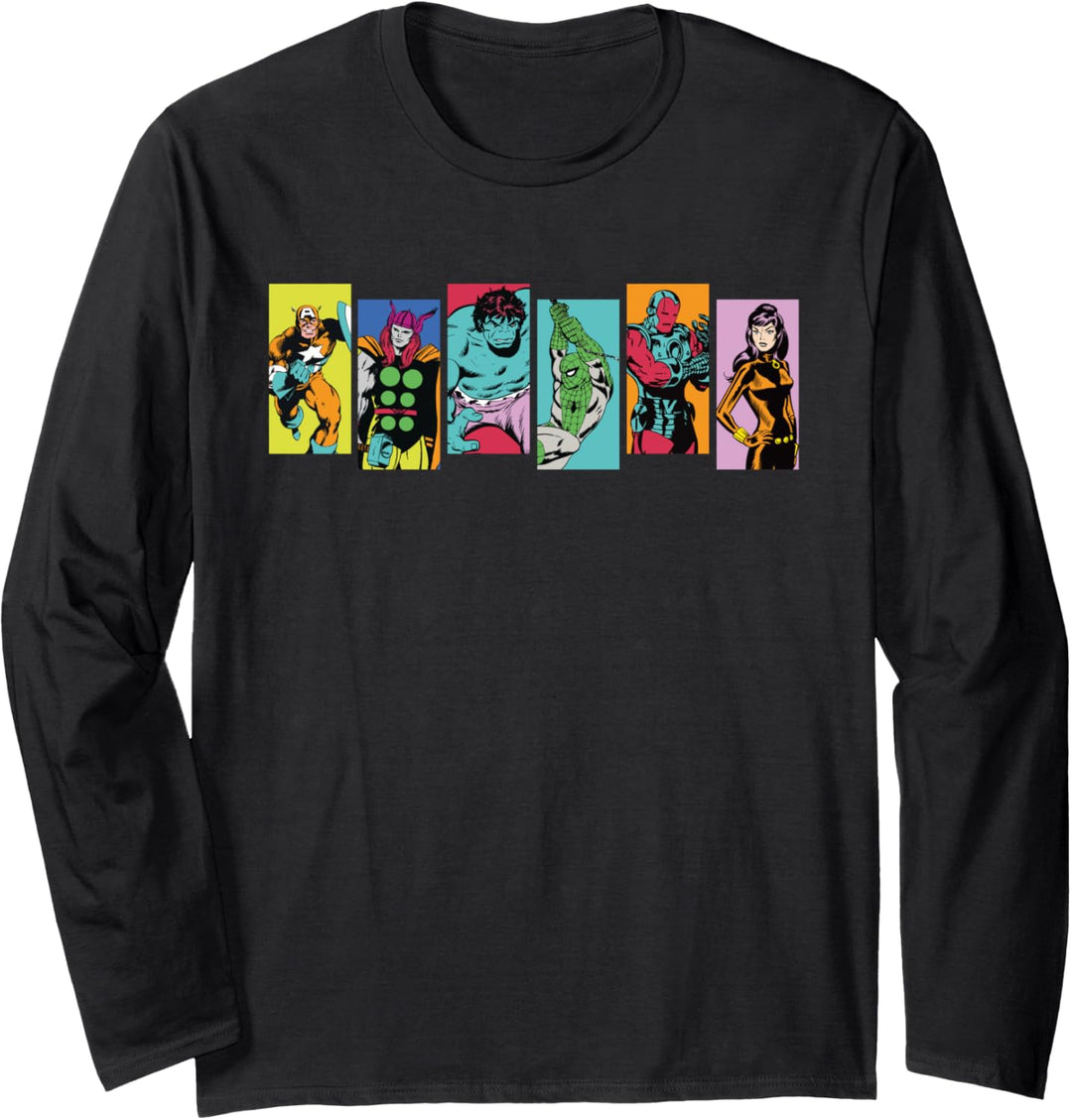 Marvel Classic Avengers Pop Art Langarmshirt