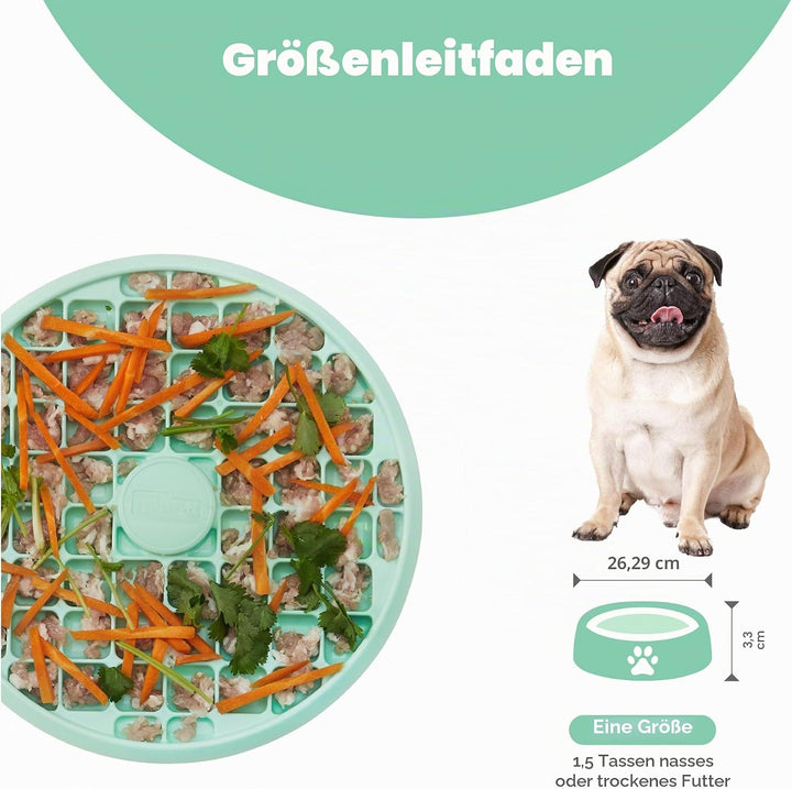 Outward Hound Fun Feeder Slo Tray Slow Feeder Hundenapf für Französische Bulldoggen und andere brach