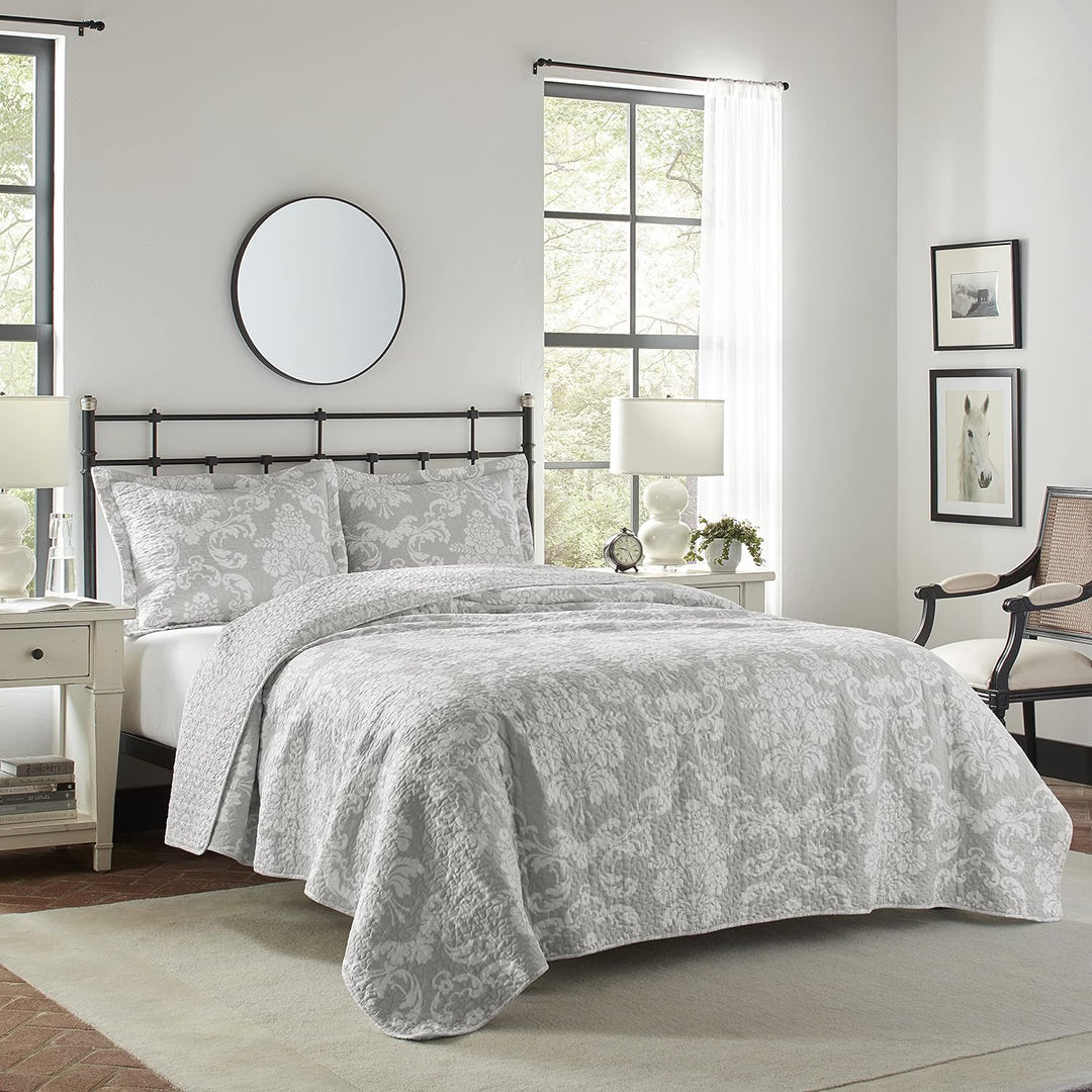 Laura Ashley Bettwäsche-Set aus Baumwolle, wendbar, mit passenden Kissenbezügen, leichte Heimdekorat