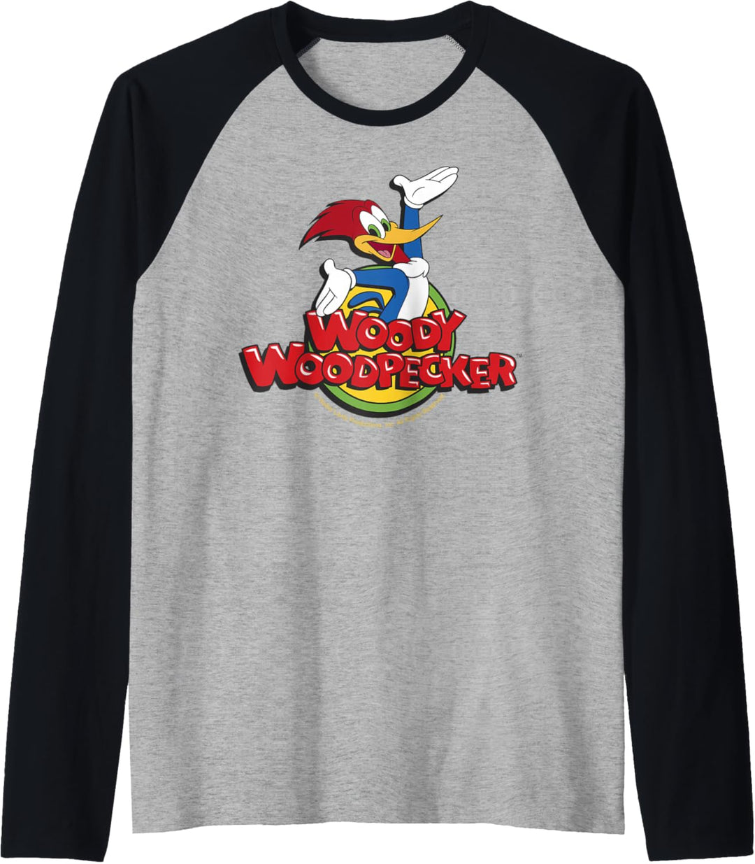 Woody Woodpecker Classic Logo Raglan