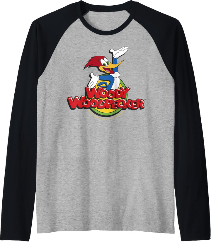 Woody Woodpecker Classic Logo Raglan
