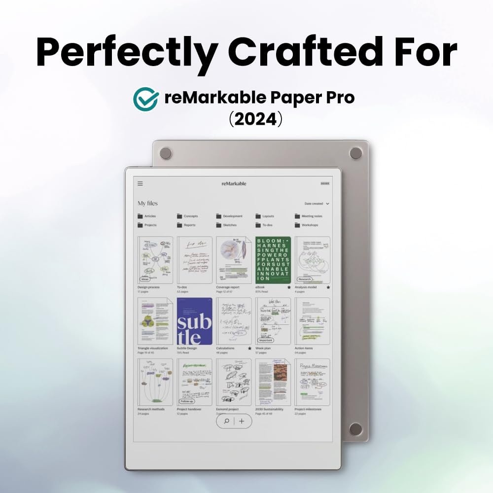 BELLEMOND | 2er-Set | Kent-Papier-Matte Schutzfolie für Remarkable Paper Pro 11.8" (2024) | Hergeste