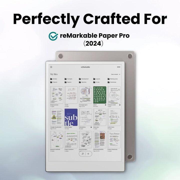 BELLEMOND | 2er-Set | Kent-Papier-Matte Schutzfolie für Remarkable Paper Pro 11.8" (2024) | Hergeste