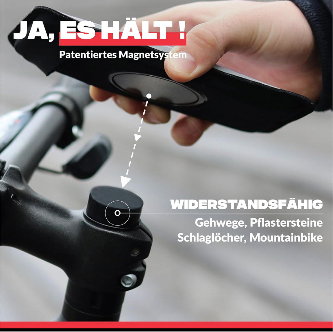 Shapeheart französische Innovation, magnetische Fahrrad-, Mountainbike-... Telefonhalterung für den