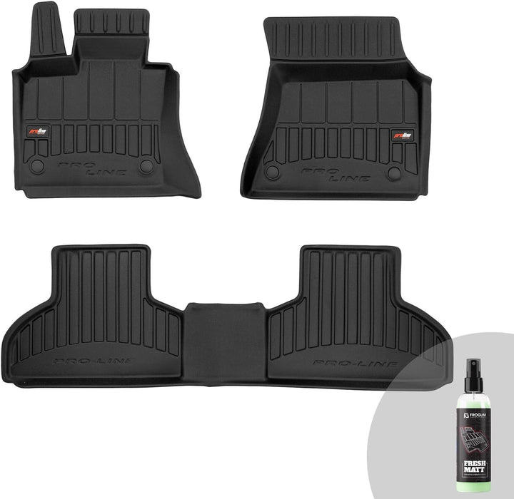 FROGUM ProLine 3D Gummimatten Exklusiven Auto Fussmatten Autofussmatten für BMW X5 F15 2013-2018 | D