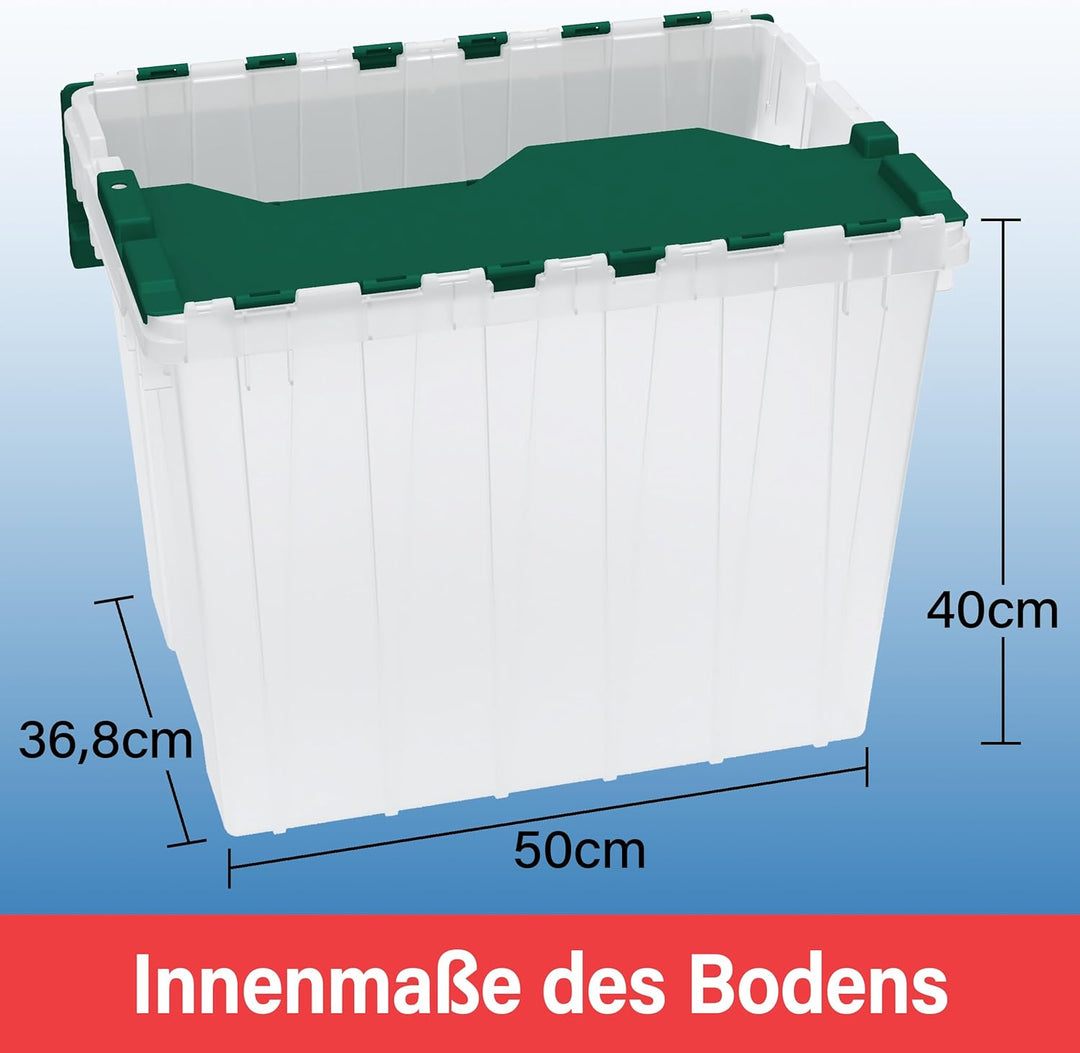 akro-mils 66486 cldbl 12-gallon Kunststoff Aufbewahrungsbox keepbox mit angesetztem Deckel, 21–1/2 v