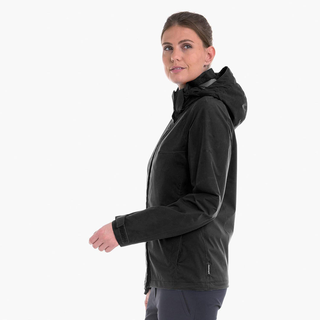 Schöffel Damen Jacket Easy L4, wasser- und winddichte Damen Jacke für jedes Wetter, leichte und flex