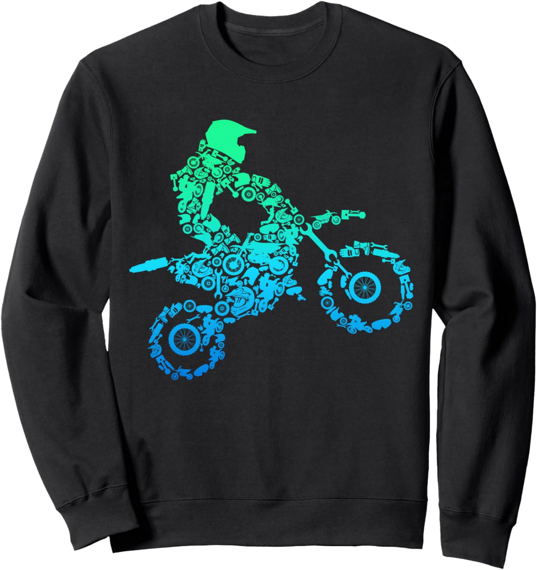 Motocross Enduro Supermoto Bike Dirt Biker Geschenk Sweatshirt