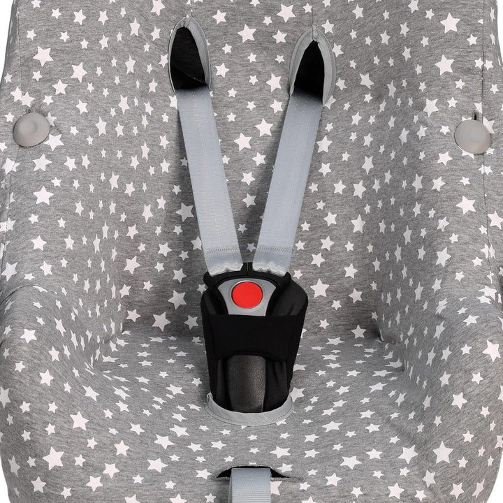 JYOKO KIDS Bezug für Autositz kompatibel mit Pebble Maxi Cosi Pebble Pro I-Size, aus Baumwolle (Whit