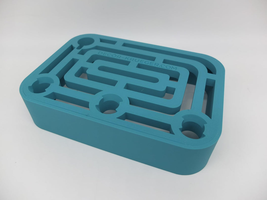 Halter Aufsteller für KitchenAid Reibe Raspel für 4 Aufsätze Art Deco Stil (Turquoise Blue), Turquoi