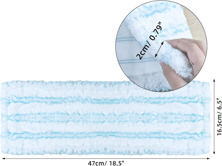 3 Stück Wischbezug für Leifheit Profi XL Micro Duo / Profi XL Cotton Plus alle Stiel Bodenwischer, M