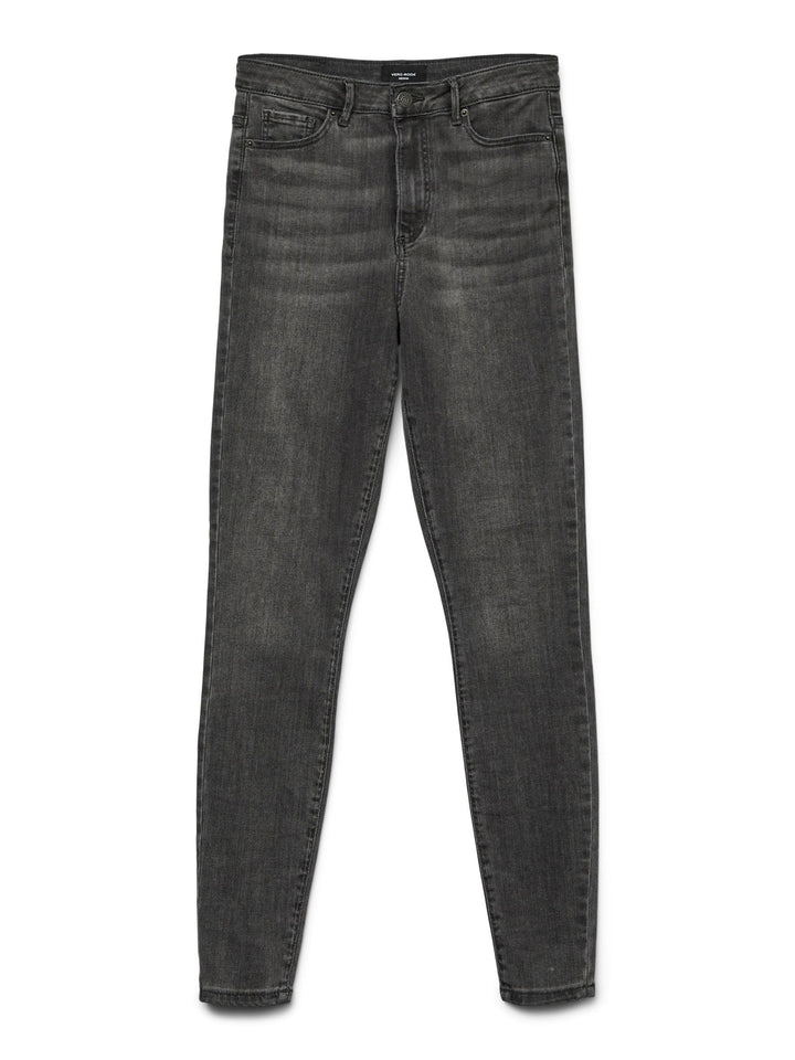 VERO MODA Female Skinny Jeans VMSOPHIA Hohe Taille Skinny Fit Jeans S / 30L Dark Grey Denim, S / 30L
