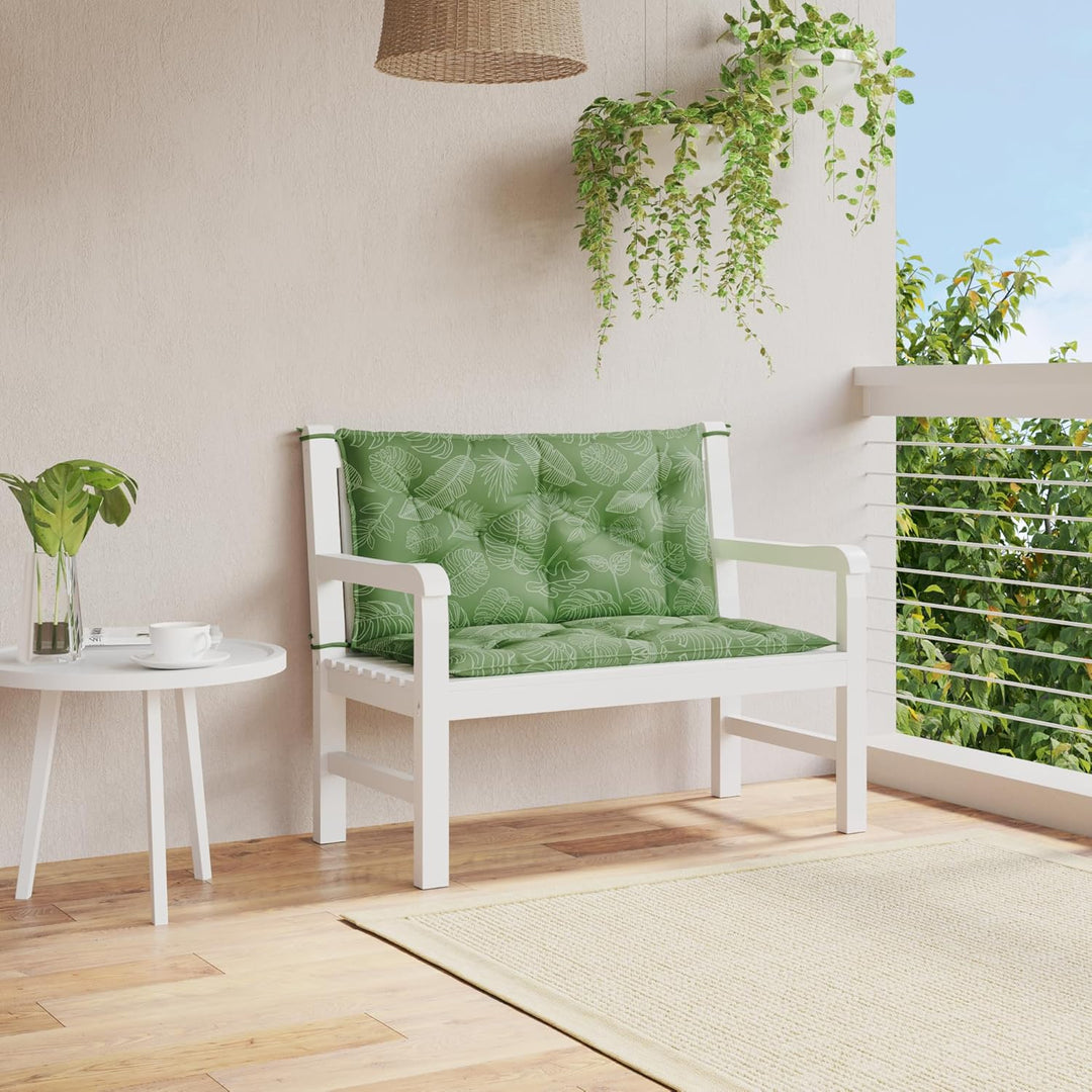 vidaXL Gartenbank Auflage 2 STK., Sitzkissen für Gartenmöbel Terrassenmöbel, Wasserabweisendes Sitzp