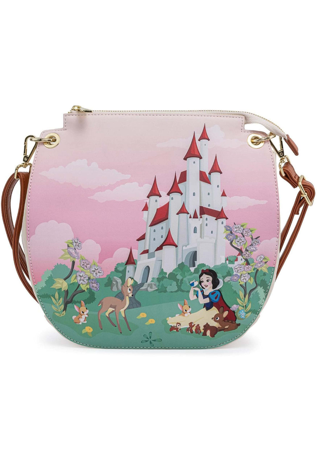 Loungefly Bolso Bandolera Blancanieves Y Los 7 Enanitos Castillo 196571 Schultertasche Disney Schnee