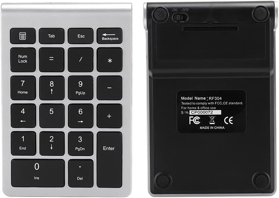 KIMISS RF304 22 Tasten, 2.4G Wireless Tastatur Nummernblock für Ziffernblock USB Gold Bluetooth mit