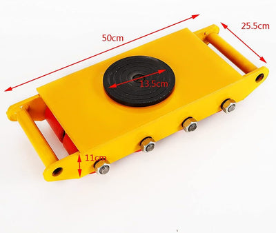 Panzerrollen,Transportfahrwerk,Industrieroller mit 4 PU-Richtungsräder Roller Drehplatte Möbeltransp