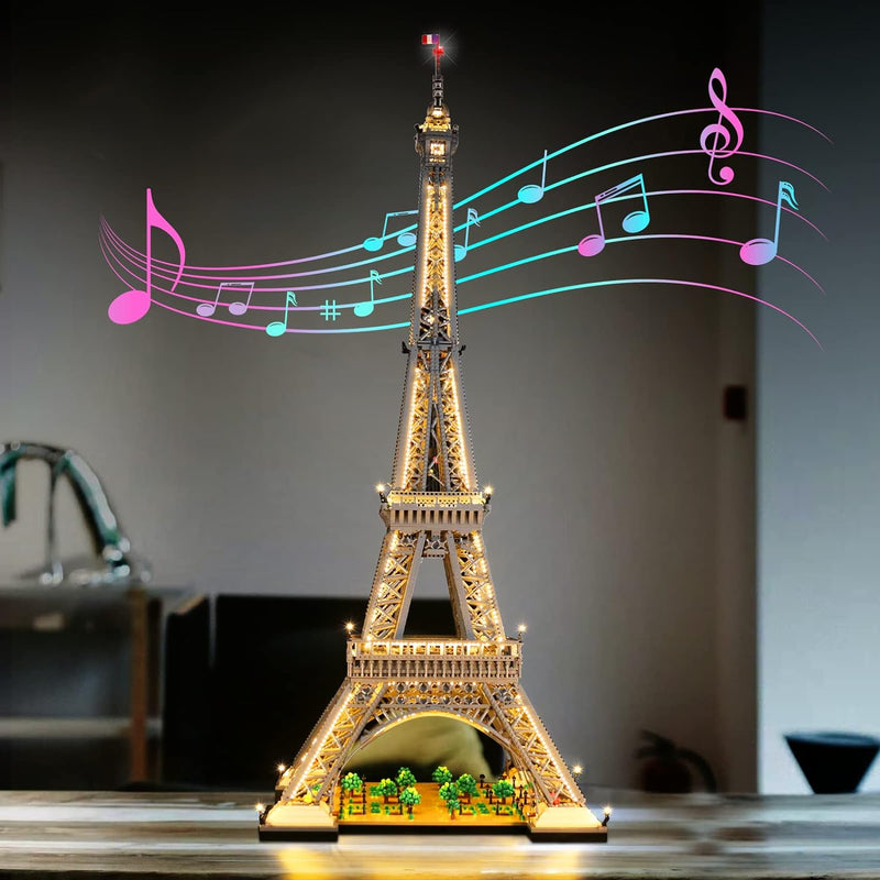 Led Beleuchtungsset für Lego Architecture The Eiffel Tower Skyline,Music Version (Spiel Musik) Dekor