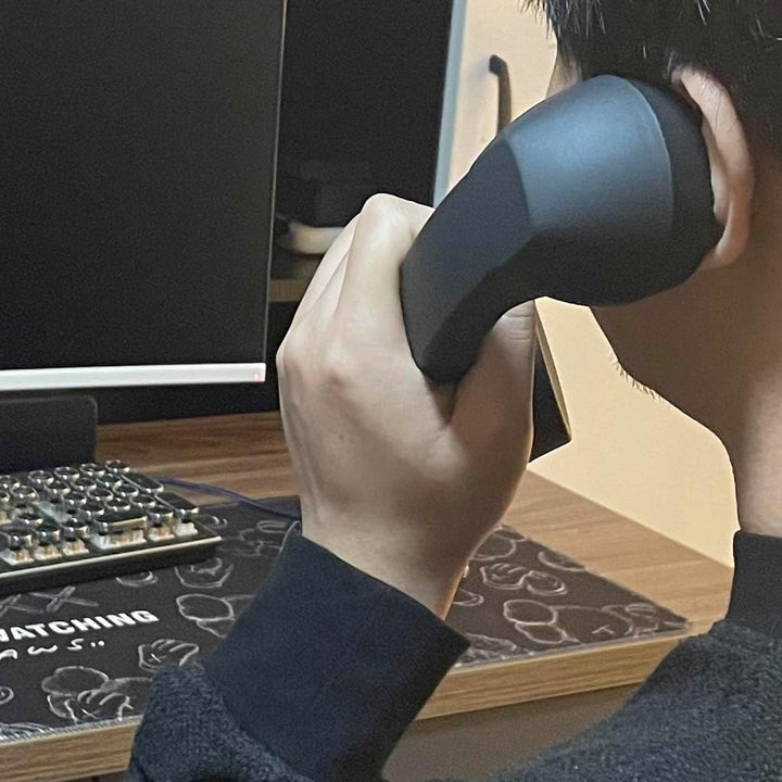 kabellose Retro-Telefonhörer Kopfhörer Bluetooth für EIN Handy mit bequemem Anruf, Blau, Blau