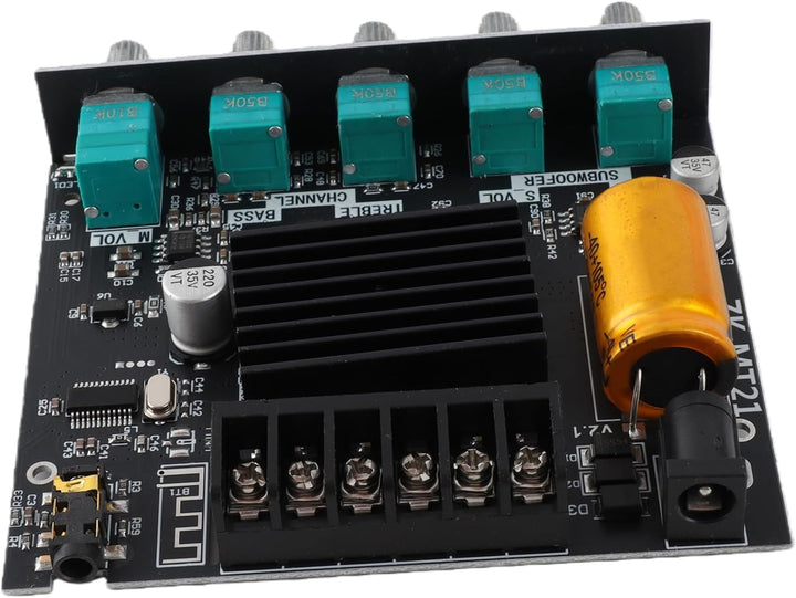 ZK-MT21 Bluetooth-Leistungsverstärkerplatine 2.1-Kanal-Verstärkermodul Audio-Leistungsverstärkerplat