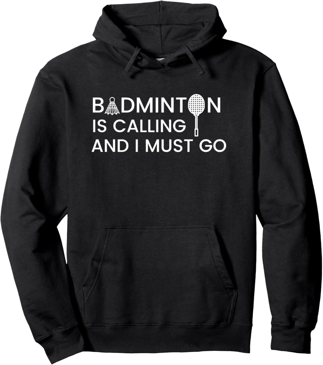 Badminton Gift for Badminton Players and Birdie Love Pullover Hoodie