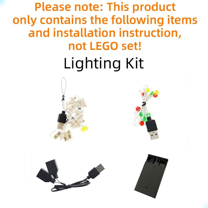 GEAMENT LED Licht-Set Kompatibel mit Lego Elf Clubhouse - Beleuchtungsset für Creator 10275 Baumodel