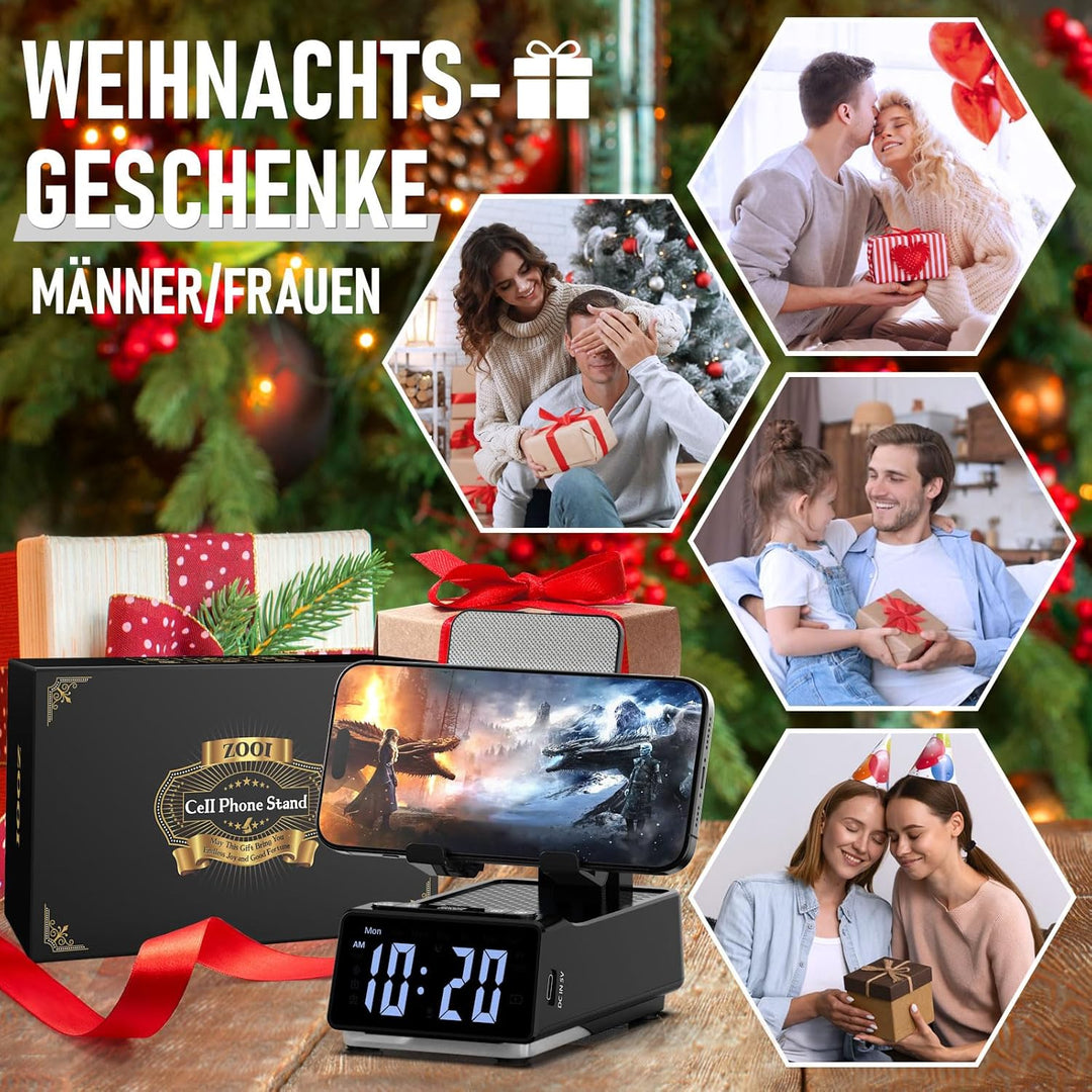 ZOOI Geschenke für Männer, Bluetooth Lautsprecher mit Handyständer, Gadgets Geburtstagsgeschenk für