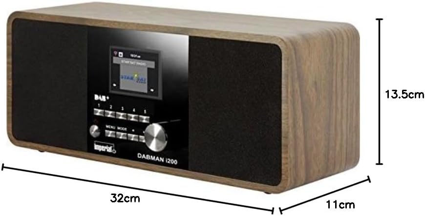 Imperial DABMAN i200 Internet/DAB+ Radio (Stereo Sound, Internetradio/DAB+ / DAB/UKW, WLAN, LAN, Aux