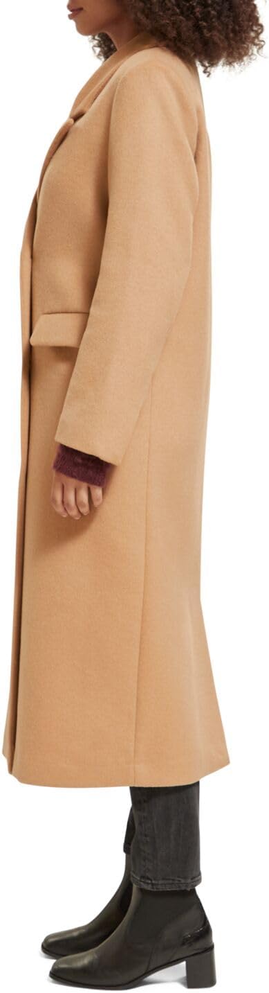 Scotch & Soda Damen Double Breasted Woolen Coat Wollmantel L Dune 1564, L Dune 1564