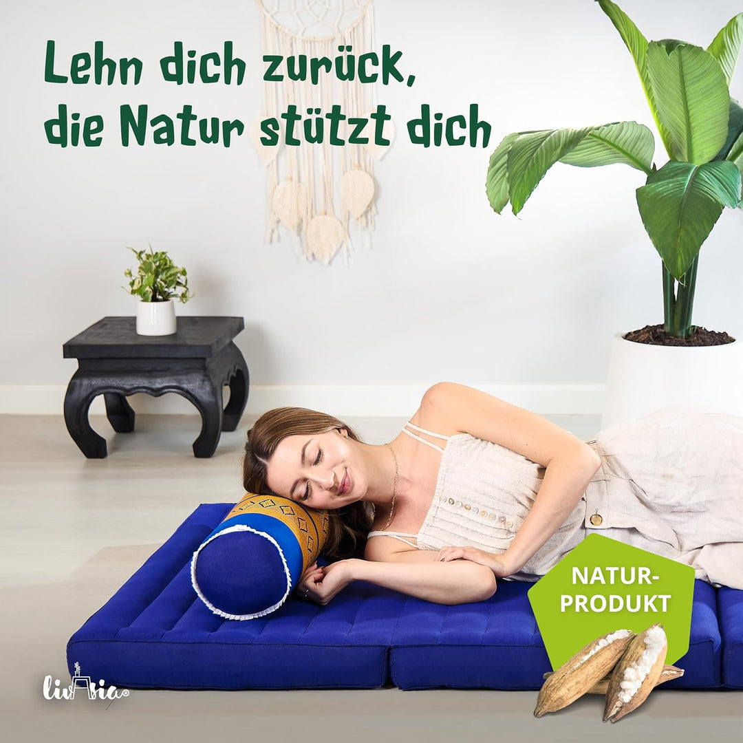 livasia Nackenrolle extralang Nackenstützkissen - Ø 17x56cm - Nackenkissen, Sofakissen Muster, Beinl