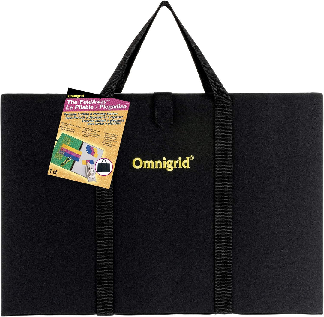 Omnigrid Zusammenklappbare Schneide-und Pressstation, Synthetisches Material, schwarz, 12" x 18" Sta