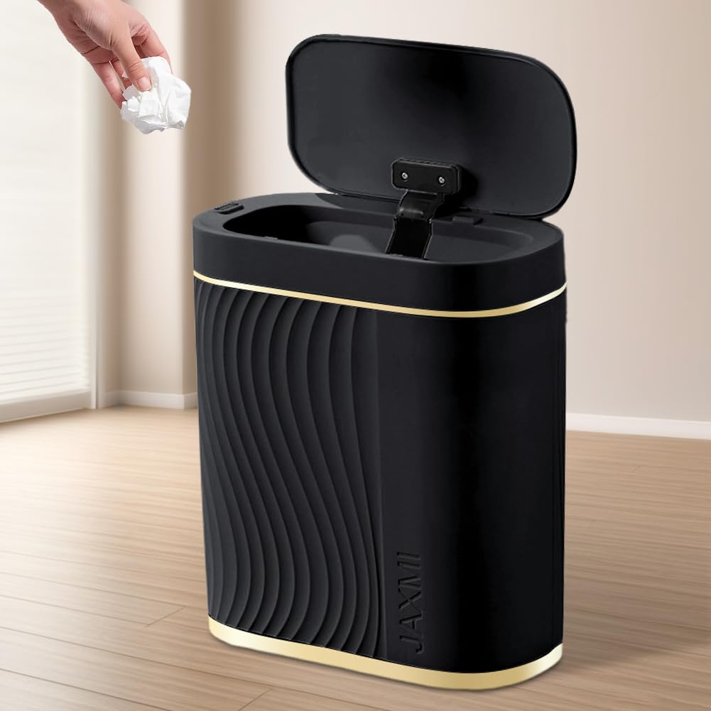 Mülleimer mit Sensor 8L Badezimmer Mülleimer,Automatischer Mülleimer mit Deckel Mülleimer Schmal - G